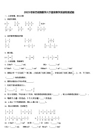 2023年哈巴河县数学六下期末教学质量检测试题含解析