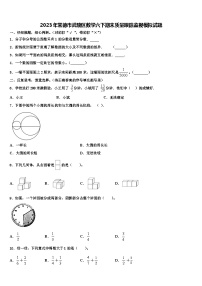 2023年常德市武陵区数学六下期末质量跟踪监视模拟试题含解析