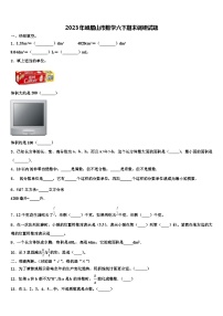 2023年峨眉山市数学六下期末调研试题含解析