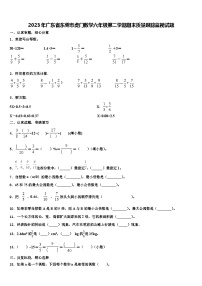 2023年广东省东莞市虎门数学六年级第二学期期末质量跟踪监视试题含解析