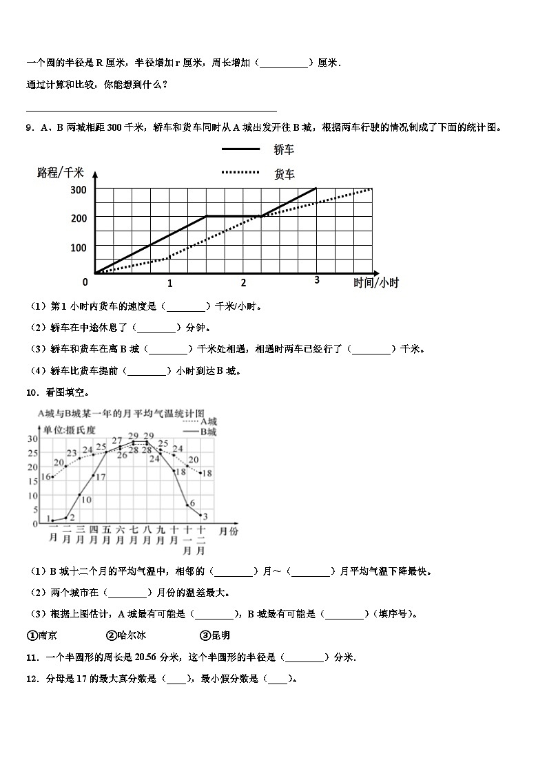 2023年广东省佛山市禅城区六年级数学第二学期期末监测模拟试题含解析第2页