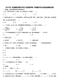 2023年广东省惠州市部分学校六年级数学第二学期期末学业质量监测模拟试题含解析