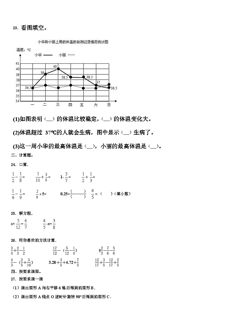 2023年平顶山市舞钢市六年级数学第二学期期末统考试题含解析第3页