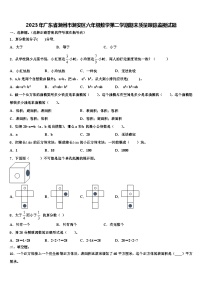 2023年广东省潮州市潮安区六年级数学第二学期期末质量跟踪监视试题含解析