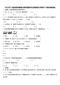 2023年广东省深圳市福田区深圳外国语学校东海附属小学数学六下期末调研试题含解析