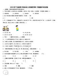 2023年广东省湛江市坡头区六年级数学第二学期期末考试试题含解析