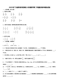 2023年广东省珠海市香洲区六年级数学第二学期期末联考模拟试题含解析