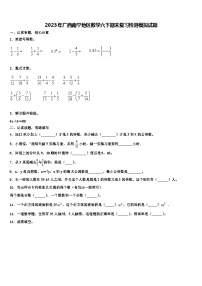 2023年广西南宁地区数学六下期末复习检测模拟试题含解析