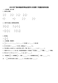 2023年广西壮族梧州市蝶山区数学六年级第二学期期末联考试题含解析