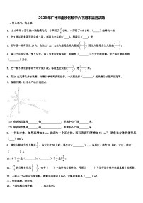 2023年广州市南沙区数学六下期末监测试题含解析