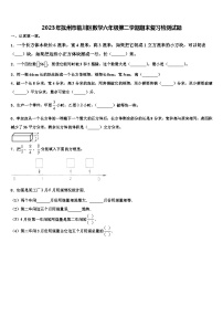 2023年抚州市临川区数学六年级第二学期期末复习检测试题含解析