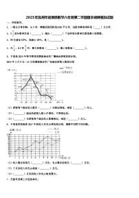 2023年抚州市宜黄县数学六年级第二学期期末调研模拟试题含解析