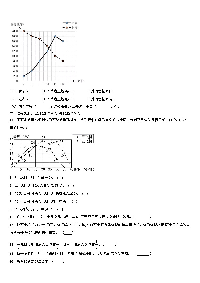 2023年广西玉林市博白县六年级数学第二学期期末教学质量检测试题含解析第2页
