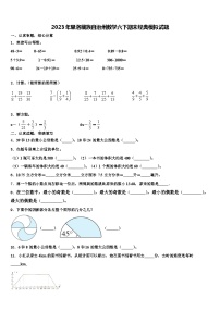 2023年果洛藏族自治州数学六下期末经典模拟试题含解析