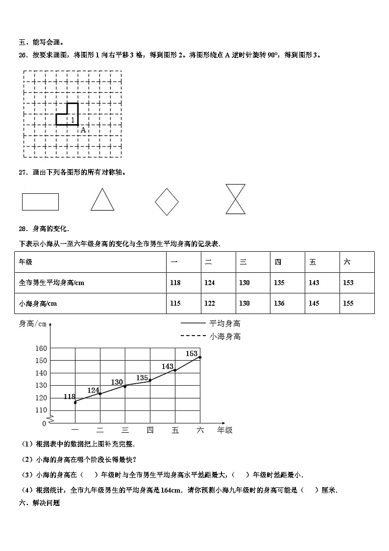 2023年日喀则地区吉隆县数学六下期末学业质量监测试题含解析第3页