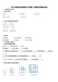 2023年昭通市盐津县数学六年级第二学期期末经典模拟试题含解析