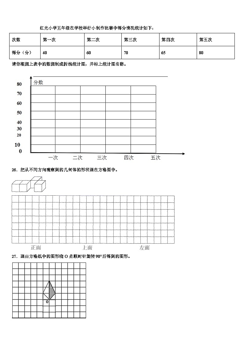 2023年文山壮族苗族自治州马关县六年级数学第二学期期末统考试题含解析第3页