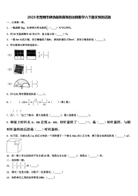 2023年昆明市禄劝彝族苗族自治县数学六下期末预测试题含解析