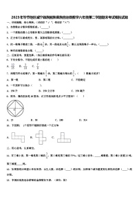 2023年毕节地区威宁彝族回族苗族自治县数学六年级第二学期期末考试模拟试题含解析