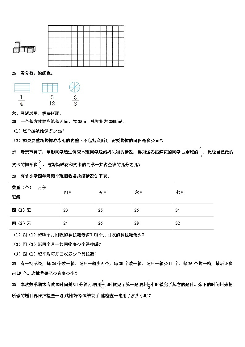 2023年毕节地区威宁彝族回族苗族自治县数学六年级第二学期期末考试模拟试题含解析第3页