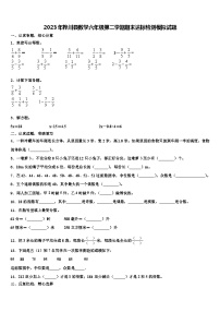 2023年桦川县数学六年级第二学期期末达标检测模拟试题含解析