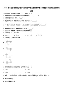 2023年江苏省宿豫区丁嘴中心学校小学部六年级数学第二学期期末学业质量监测模拟试题含解析