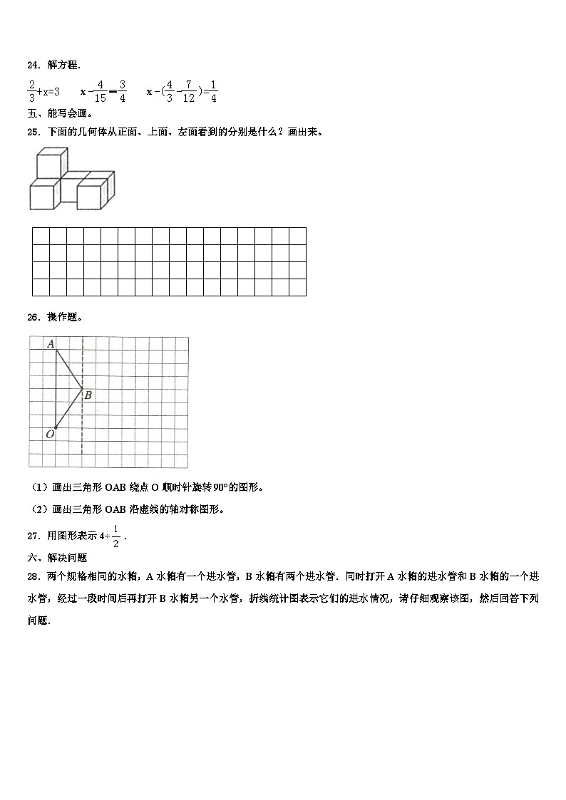 2023年梨树县六年级数学第二学期期末考试模拟试题含解析第3页