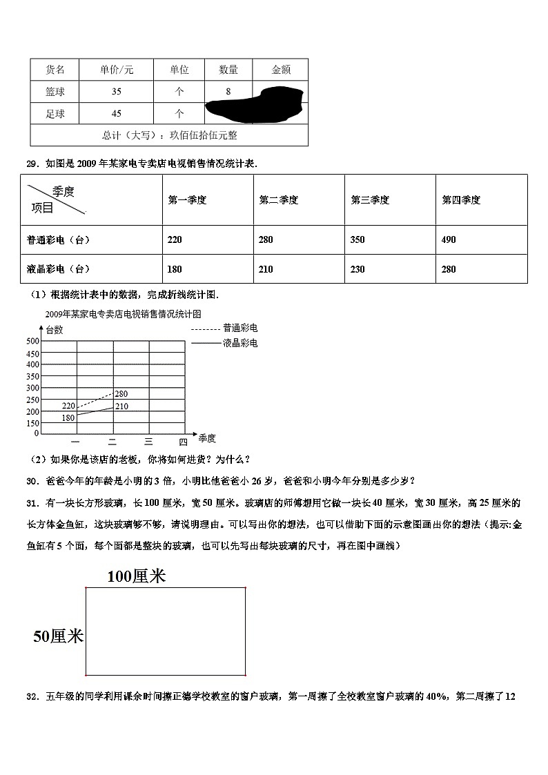 2023年栖霞市六年级数学第二学期期末经典模拟试题含解析第3页
