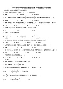 2023年汕头市澄海区六年级数学第二学期期末达标检测试题含解析