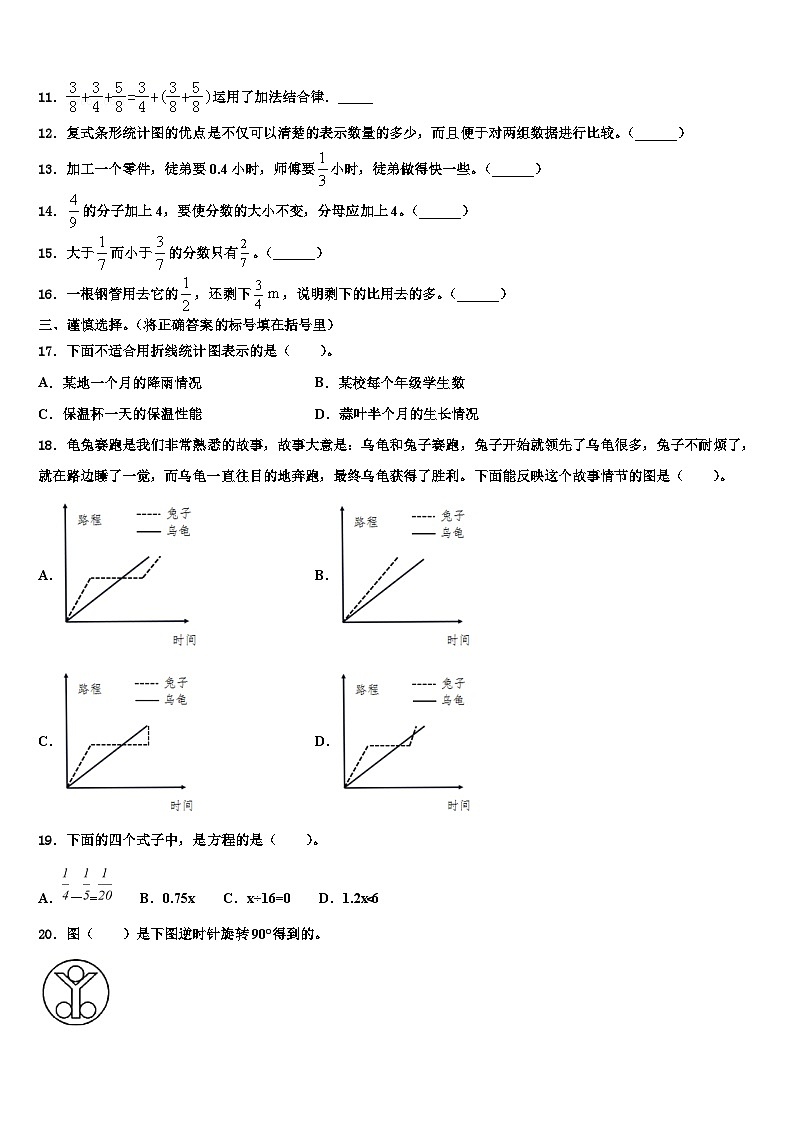 2023年河南省鹤壁市浚县科达学校六年级数学第二学期期末质量跟踪监视试题含解析第2页