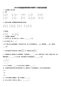 2023年河南省郑州市登封市数学六下期末监测试题含解析