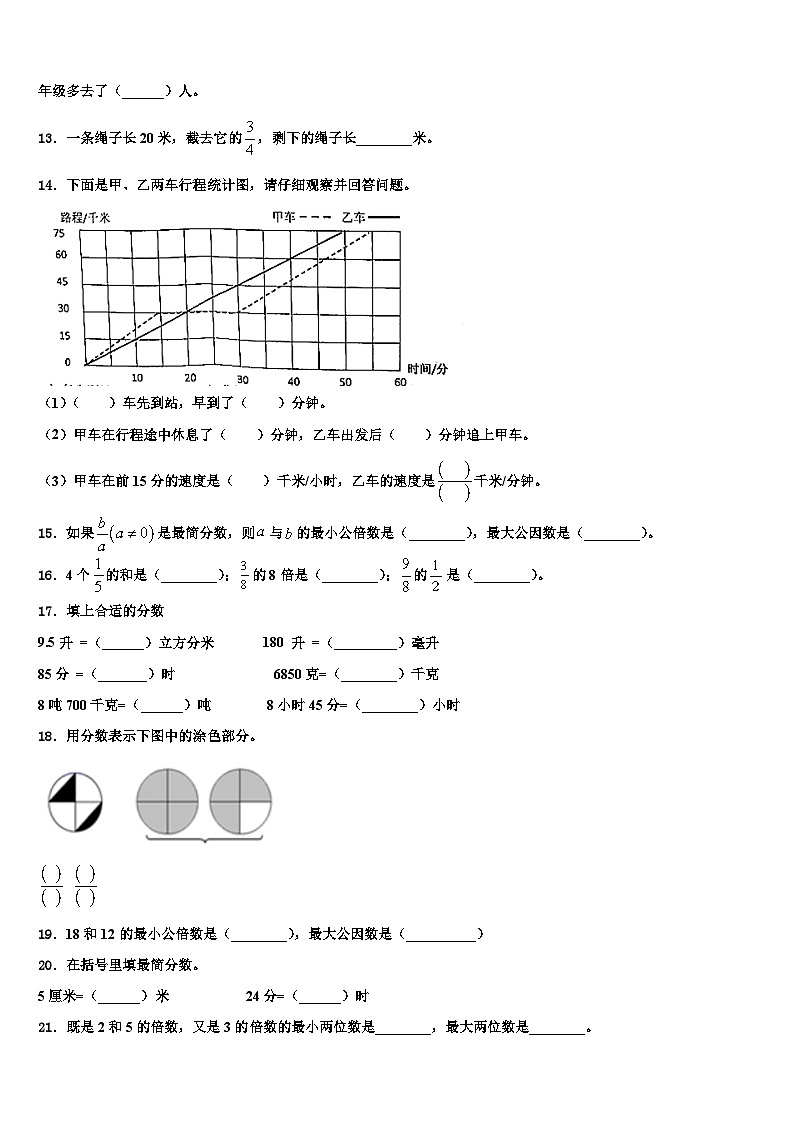 2023年河南省信阳市浉河区新时代学校数学六年级第二学期期末考试试题含解析02