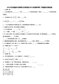 2023年河南省栾川县潭头交通希望小学六年级数学第二学期期末经典试题含解析