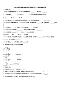 2023年河南省洛阳市栾川县数学六下期末联考试题含解析