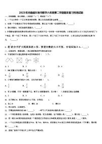 2023年河南省长垣市数学六年级第二学期期末复习检测试题含解析