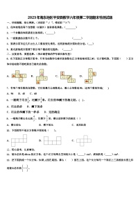 2023年海东地区平安县数学六年级第二学期期末检测试题含解析