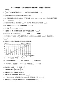 2023年海南省三亚市吉阳区六年级数学第二学期期末检测试题含解析