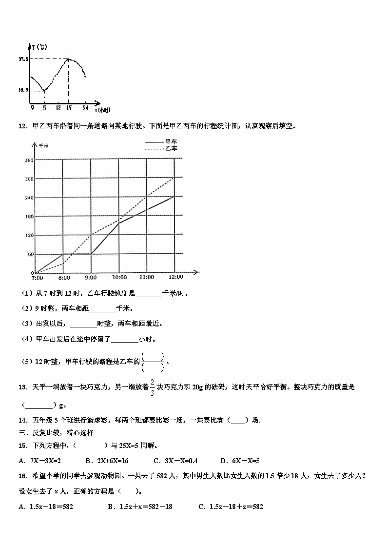 2023年浙江省衢州市衢江区六年级数学第二学期期末综合测试试题含解析02