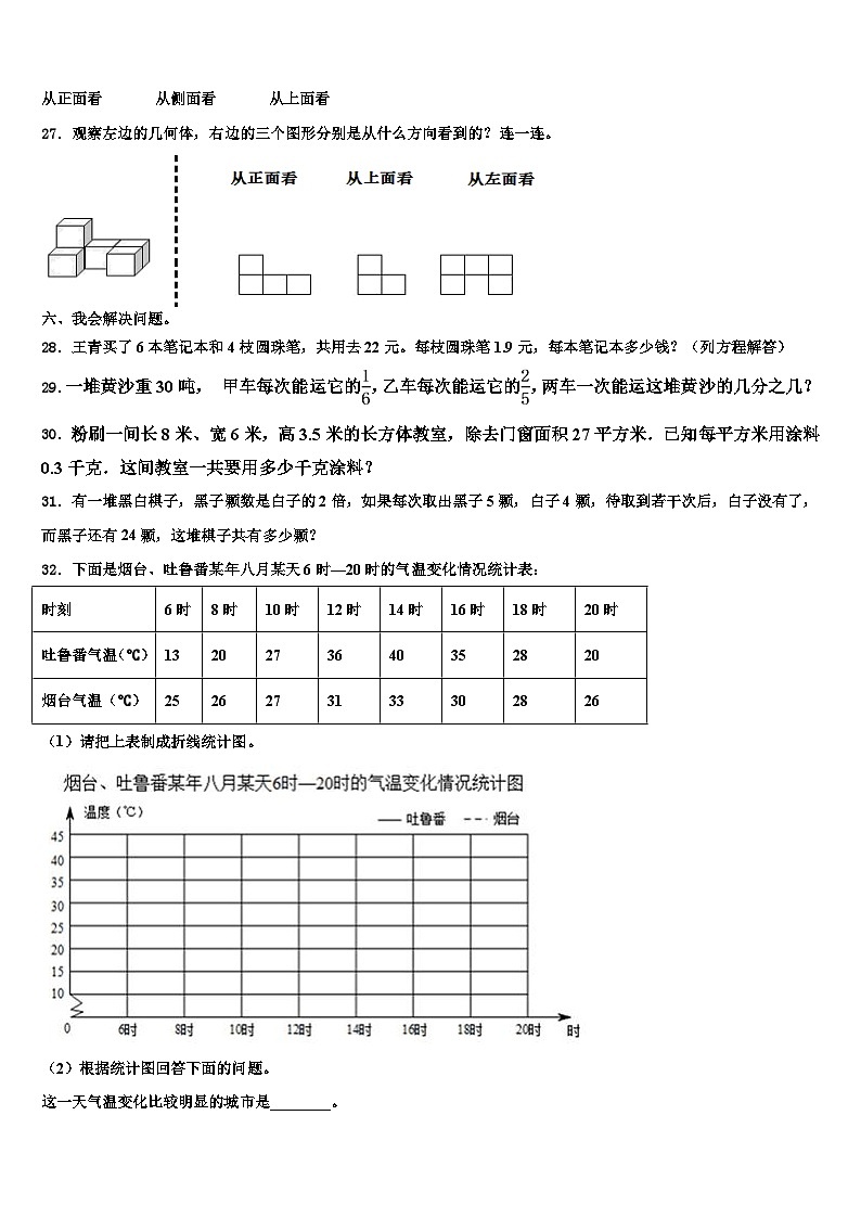 2023年海南省昌江思源实验学校六年级数学第二学期期末调研模拟试题含解析第3页