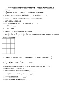 2023年湖北省鄂州市华容区六年级数学第二学期期末质量跟踪监视试题含解析