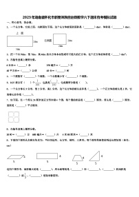 2023年湖南省怀化市新晃侗族自治县数学六下期末统考模拟试题含解析