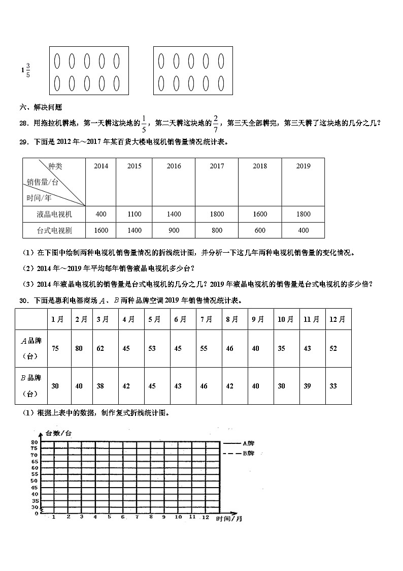 2023年清远市数学六年级第二学期期末监测试题含解析第3页