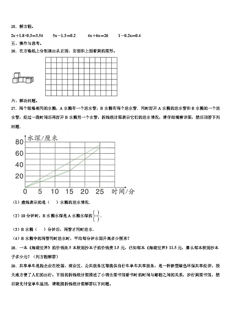 2023年湖南省郴州市临武县数学六下期末学业质量监测试题含解析03