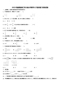 2023年福建省厦门市大同小学数学六下期末复习检测试题含解析