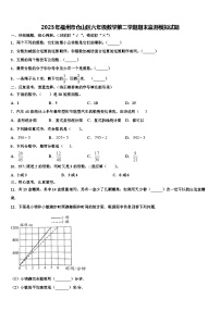 2023年福州市仓山区六年级数学第二学期期末监测模拟试题含解析