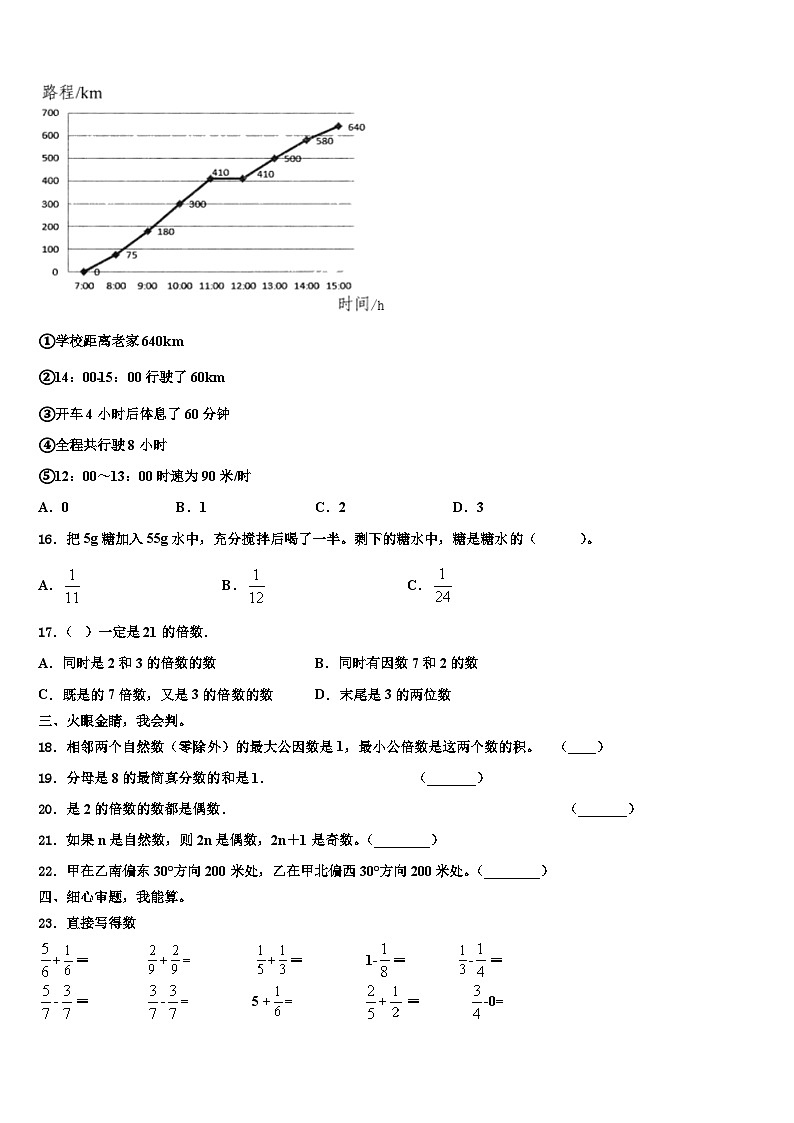 2023年福建省福州市台江区数学六下期末达标检测试题含解析02