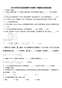 2023年科尔沁左翼后旗数学六年级第二学期期末达标测试试题含解析