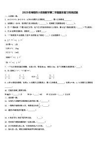 2023年绵阳市六年级数学第二学期期末复习检测试题含解析