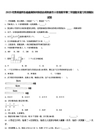 2023年贵州省黔东南南苗族侗族自治州凯里市六年级数学第二学期期末复习检测模拟试题含解析