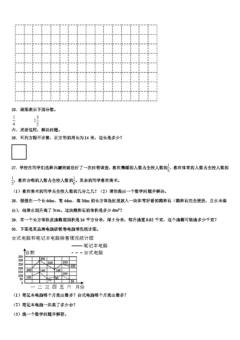 2023年辽宁省丹东市凤城市数学六年级第二学期期末调研试题含解析第3页